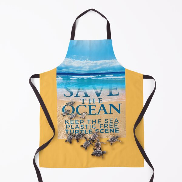 Item preview, Save the Ocean Keep the Sea Plastic Free Turtle Scene designed and sold by LeoGallery.