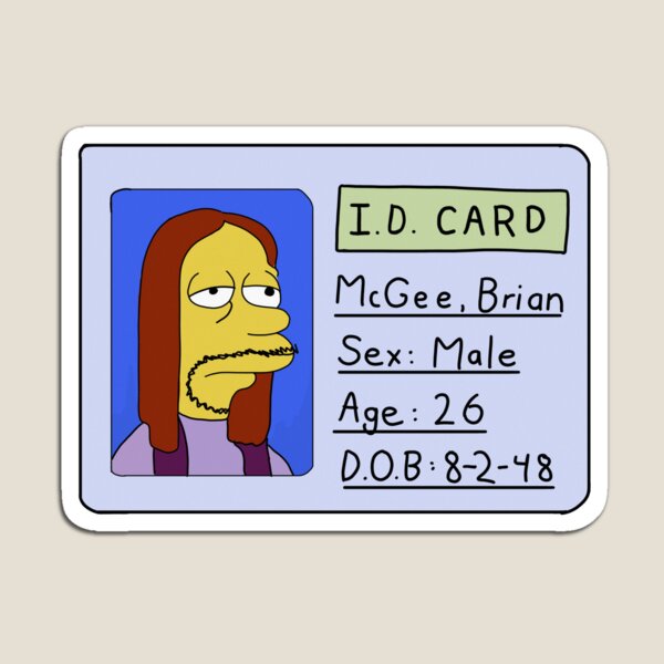 Item preview, My Name Was Brian McGhee | Simpsons Quote Gifts Wall Art Home Decor |  @heckinfarout  designed and sold by Two Otters Co.