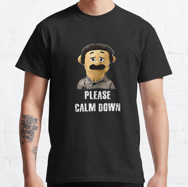 Please Calm Down Awkward Puppets Diego Classic T-Shirt