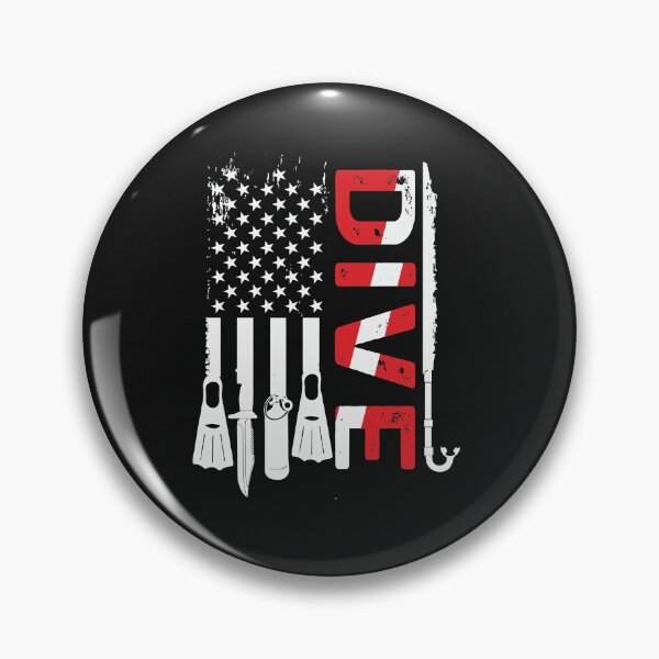 Artikelvorschau, Vintage Scuba Diving Gear American Scuba Diver Down Flag entworfen und verkauft von AdrienDierckx.