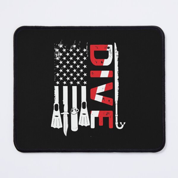 Item preview, Vintage Scuba Diving Gear American Scuba Diver Down Flag designed and sold by AdrienDierckx.