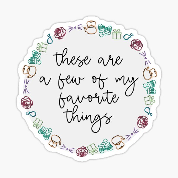 Item preview, The Sound of Music Favorite Things (American Spelling) designed and sold by baranskini.