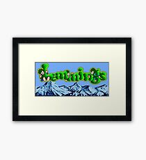 Lemmings (Genesis Title Screen) Framed Print