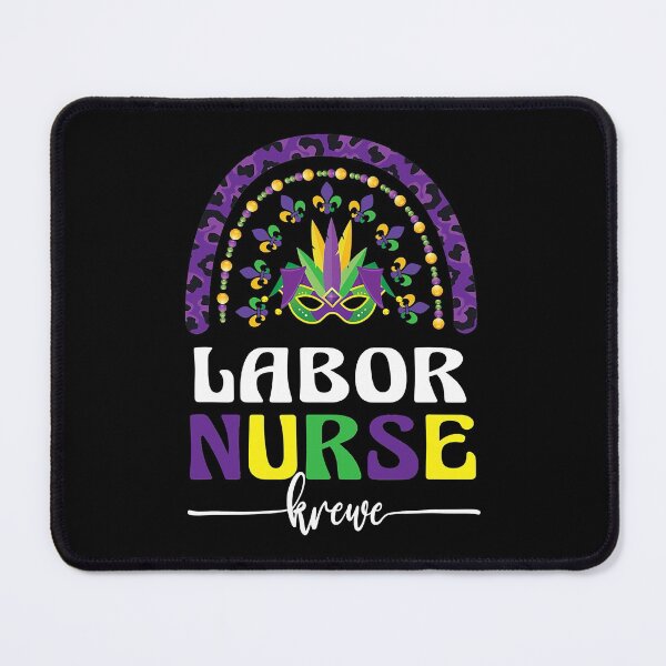 Item preview, Boho Mardi Gras Labor Nurse Krewe Rainbow Leopard NOLA designed and sold by JeffreyShultz.