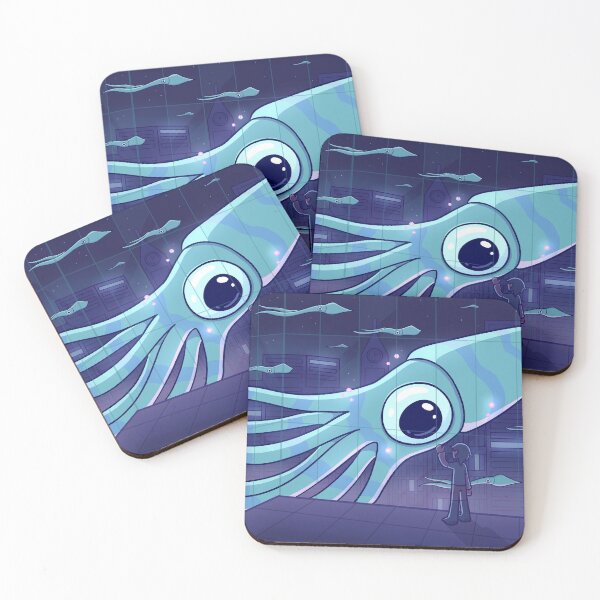 Item preview, Flying Squids in the Night designed and sold by AnizyArt.