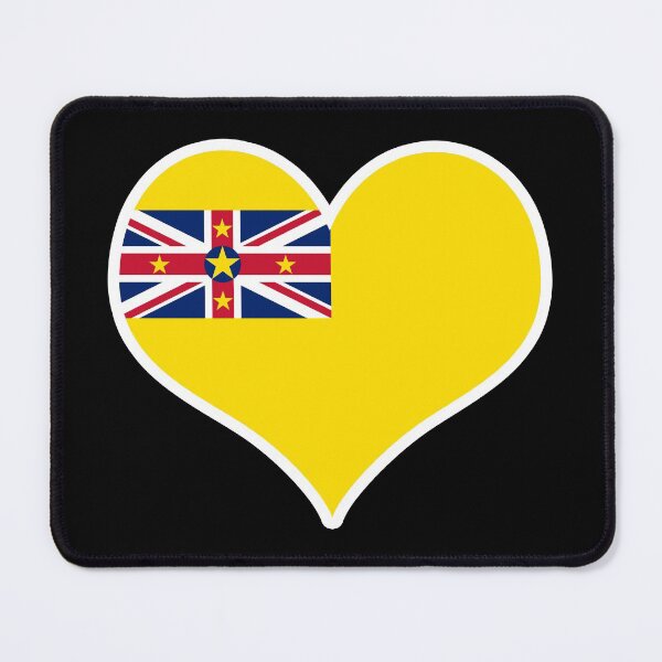 Item preview, Niue Flag Heart designed and sold by PKHalford.