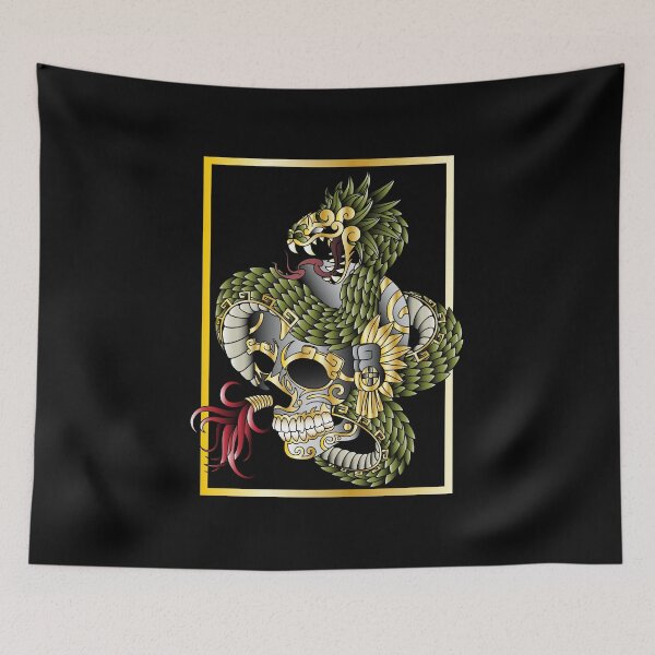 Item preview, quetzalcoatl skull god designed and sold by cat poe.