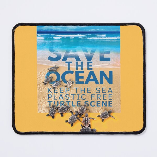 Item preview, Save the Ocean Keep the Sea Plastic Free Turtle Scene designed and sold by LeoGallery.