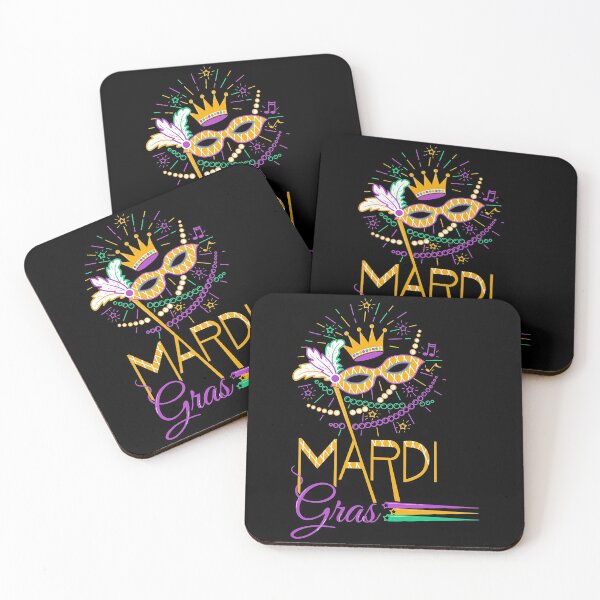 Item preview, Mardi Gras Carnival Holiday Celebration Mask Beads Feather designed and sold by ShannonMullins.
