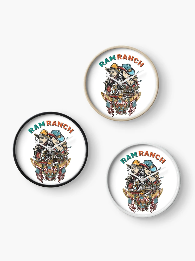 Thumbnail 3 of 4, Clock, Ram Ranch Really Rocks, Ram Ranch, Ram Ranch Lyrics designed and sold by graphic-genie.