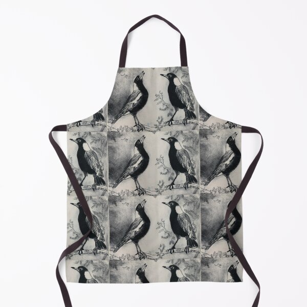 Item preview, magpie drypoint designed and sold by scribbly-gum.