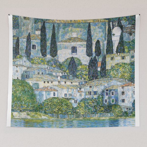 Item preview, "Kirche in Cassone (Church in Cassone)" Beautiful Painting. designed and sold by SidhuKeet1.