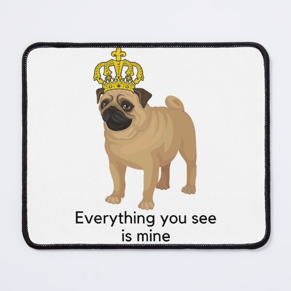 Item preview, Pug with a crown designed and sold by Print  Design.