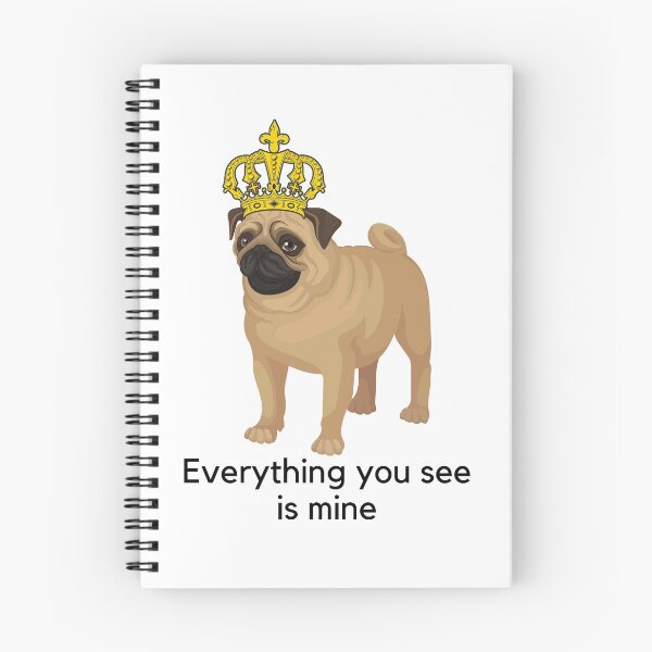 Item preview, Pug with a crown designed and sold by Print  Design.