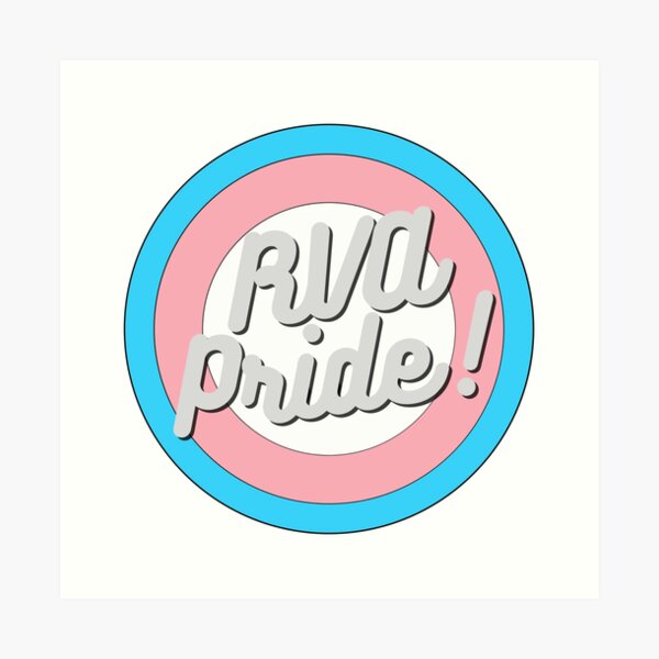 "RVA Pride! Trans Pride logo" Art Print for Sale by hedleylamaar