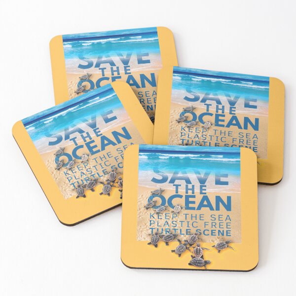 Item preview, Save the Ocean Keep the Sea Plastic Free Turtle Scene designed and sold by LeoGallery.