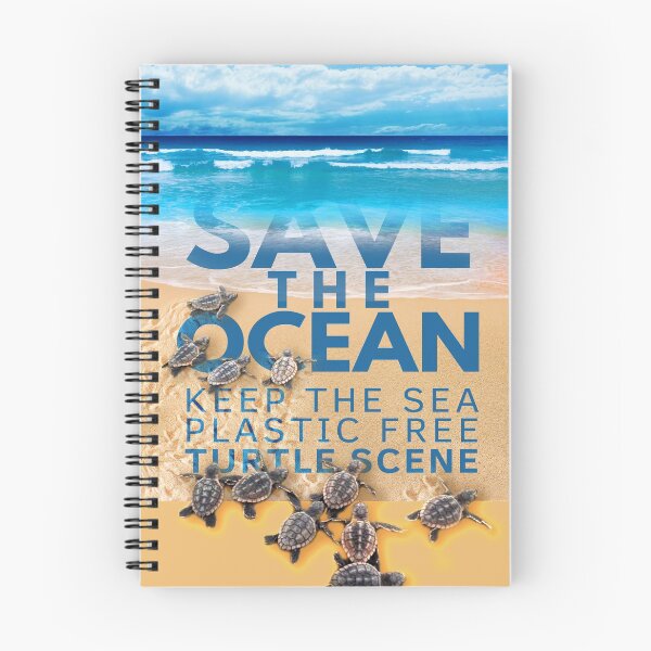 Item preview, Save the Ocean Keep the Sea Plastic Free Turtle Scene designed and sold by LeoGallery.
