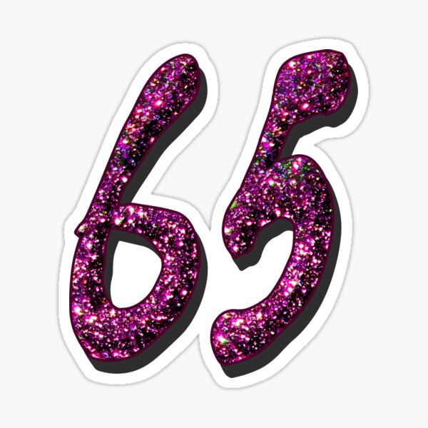 Item preview, 65th birthday numbers designed and sold by GlamourChick.