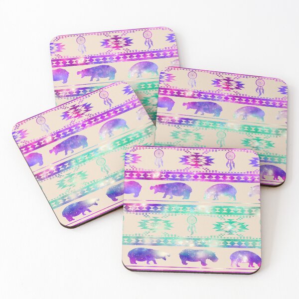 Item preview, Purple Pink Galaxy Hippo designed and sold by SweetTea4U.