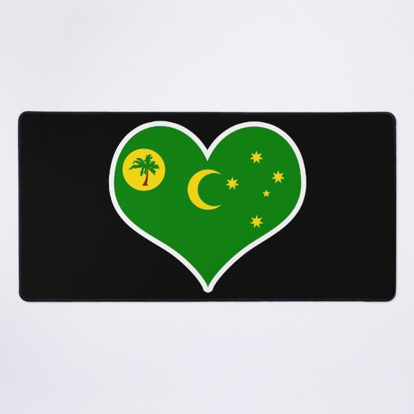 Item preview, Cocos Keeling Islands Flag Heart designed and sold by PKHalford.