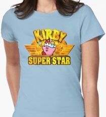 Kirby Super Star (SNES Title Screen) Women's Fitted T-Shirt