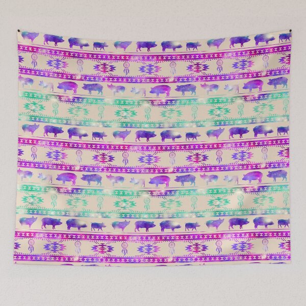 Item preview, Purple Pink Galaxy Pig designed and sold by SweetTea4U.
