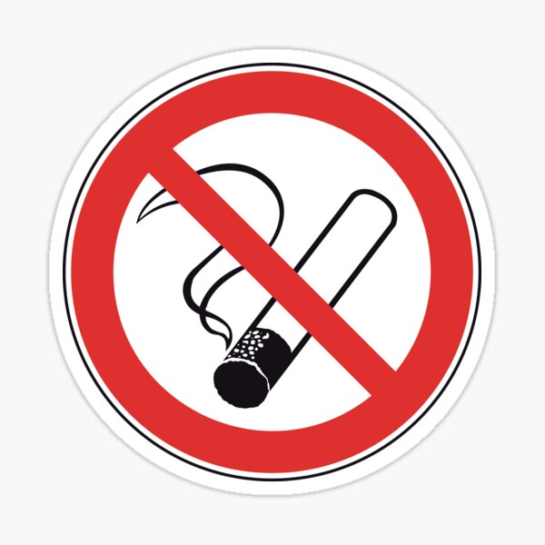 2 Aufkleber 20cm Sticker Stop Rauchverbot No Smoking Fumar Hinweis 4061963068625 