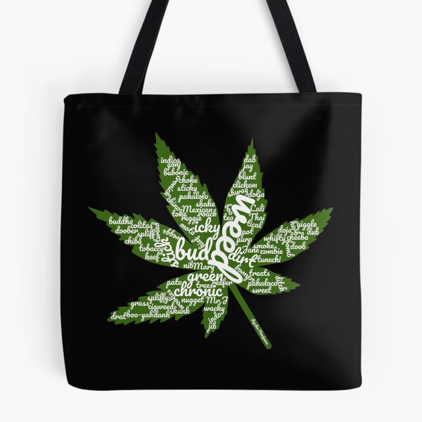 Item preview, Marijuana Leaf with Many Names designed and sold by MarijuanaTshirt.