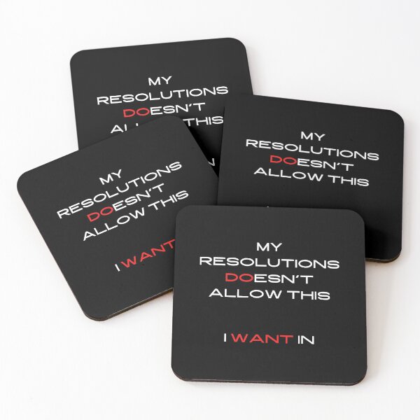Item preview, My resolutions doesn't allow this i want in white and red funny humor design designed and sold by Creative Life.