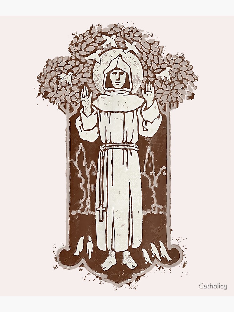 St Francis of Assisi Patron Saint of Animals Vintage St Francis of Assisi Patron Saint of Animals Vintage