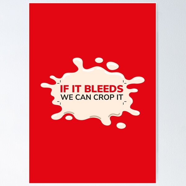 Bad kerning can never be justified red | Designer humor&quot; Poster 