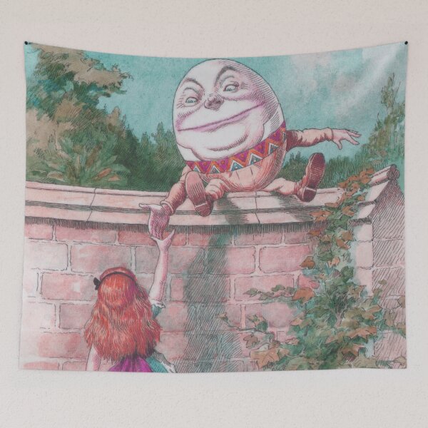 Item preview, Alice in Wonderland and Humpty Dumpty funny Easter picture designed and sold by Mauswohn.