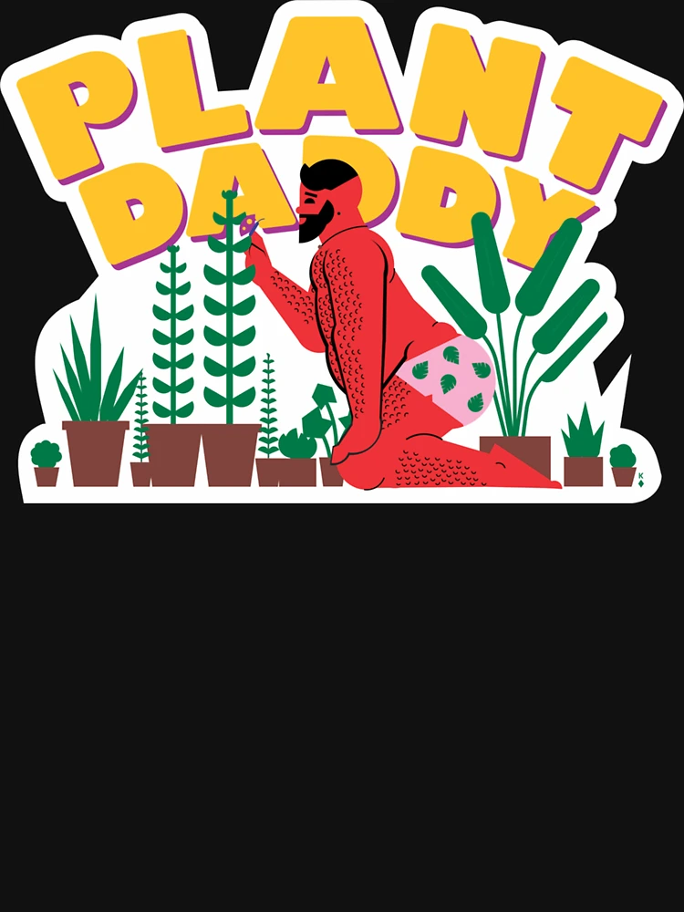 Thumbnail 6 of 6, Premium Oversized Hoodie, Plant Daddy Sticker designed and sold by ReneScherer.