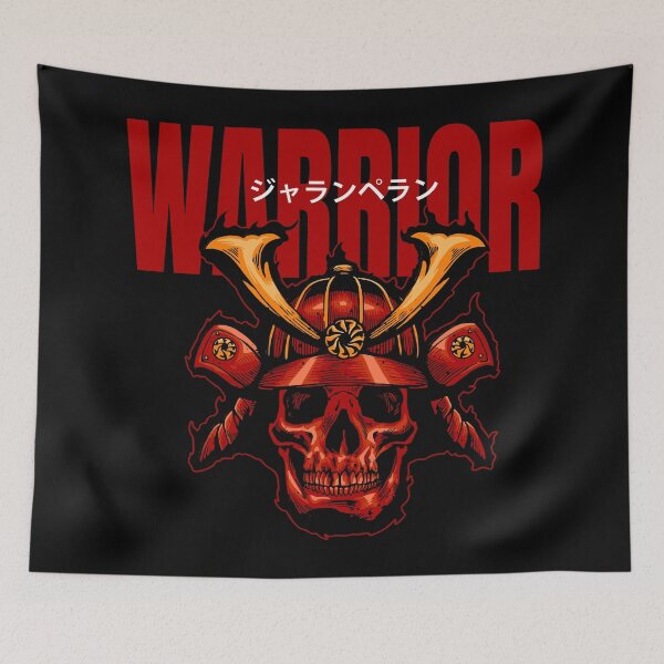 Item preview, Warrior Samurai Skull designed and sold by Vector Scout Lab.