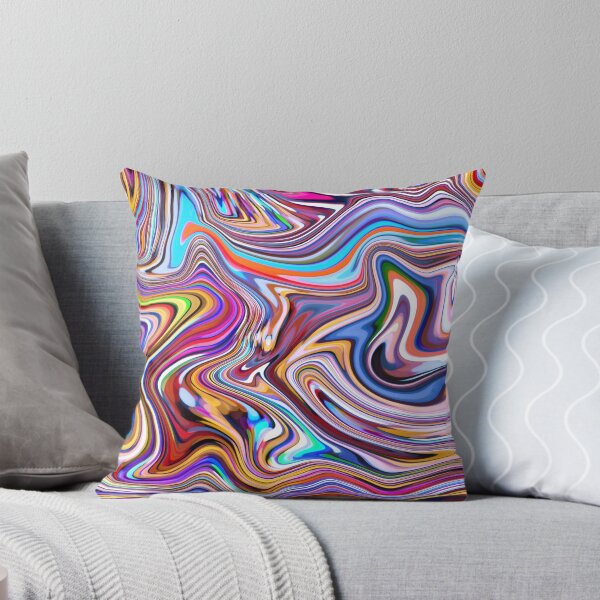 Item preview, Rainbow Psychedelic Liquid Artwork designed and sold by ZamanStudio.
