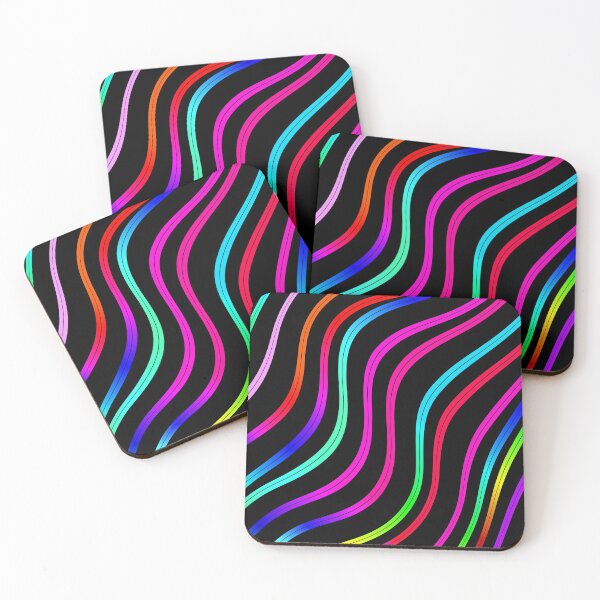 Item preview, Retro Rainbow like waves designed and sold by Smiley-10.