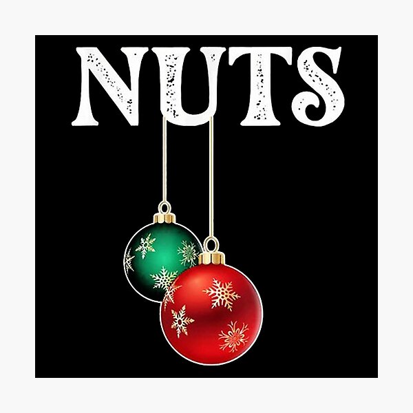 Nuts Matching Chestnuts Christmas Photographic Print