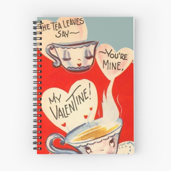 Item preview, Vintage Valentine’s Day Card with Teacups  designed and sold by Pinkmagenta.