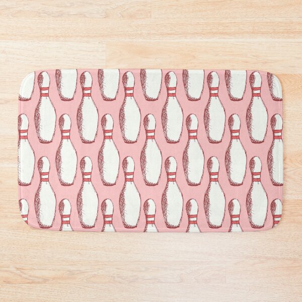 Item preview, Retro Bowling Pin On Pink designed and sold by LittleShop79.