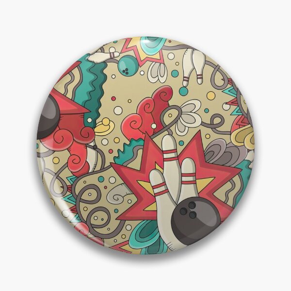 Item preview, Colorful Bowling Doodle designed and sold by LittleShop79.