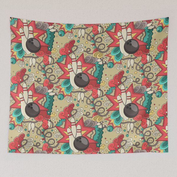 Item preview, Colorful Bowling Doodle designed and sold by LittleShop79.
