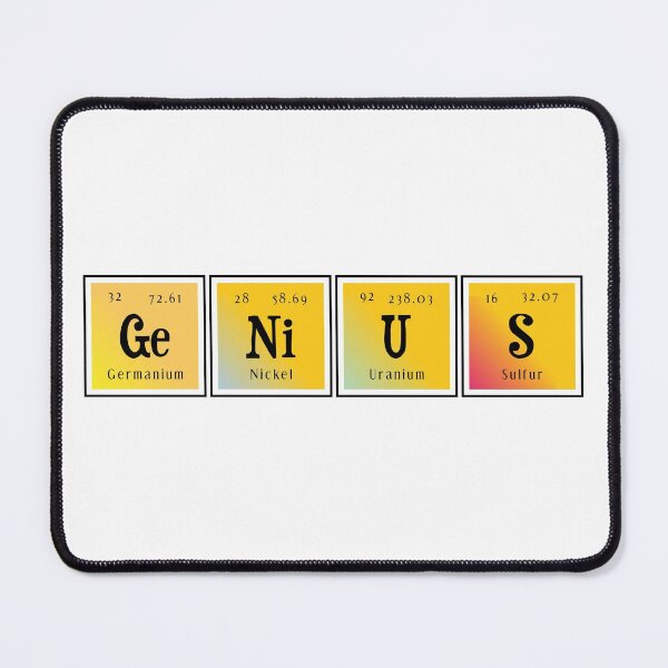 Item preview, Genius | Periodic Table of Elements designed and sold by Distrowlinc.