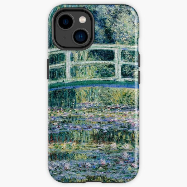 The Water Lily Pond, 1899 by Claude Monet, Claude Monet's Water Lilies and Japanese Bridge (1899) famous painting, Water Lilies and Japanese Bridge iPhone Tough Case