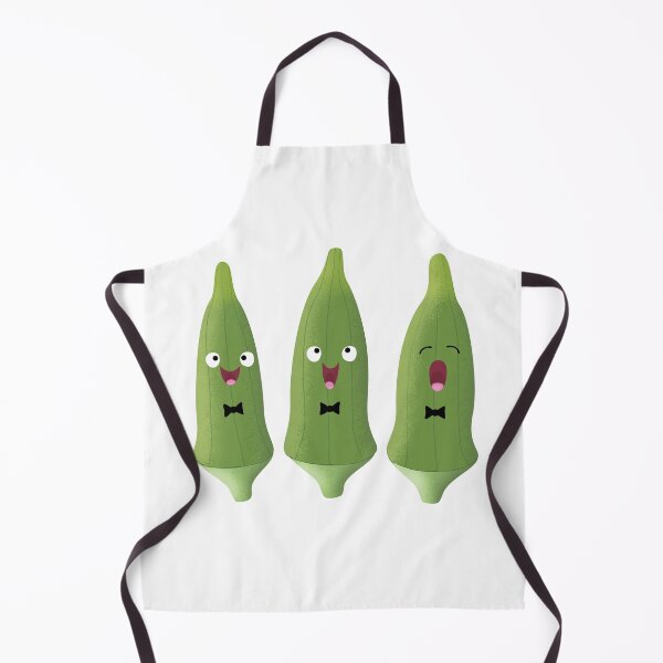 Item preview, Cute singing okra vegetable cartoon designed and sold by FrogFactory.