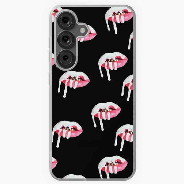 Kylie Jenner Lips Cosmetic Pattern Black