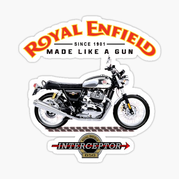 Motorbike Heritage Racing 6110-0719 Vinyl Decal Royal Enfield Sticker 