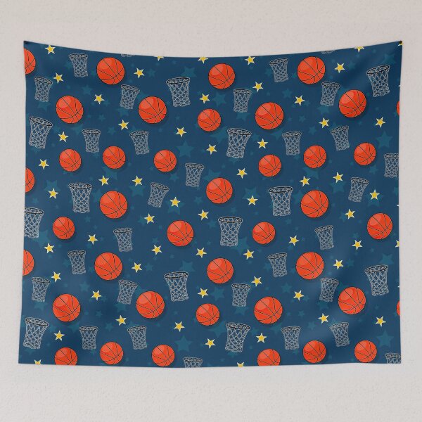 Item preview, Basketball Rims Balls Stars  designed and sold by SweetThreads79.