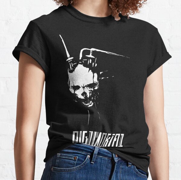 DIGIMORTAL - White/Logo Classic T-Shirt