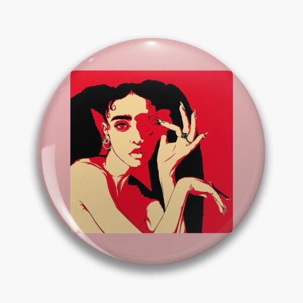Item preview, FKA TWIGS red duo painting   designed and sold by EggnieVogueS.