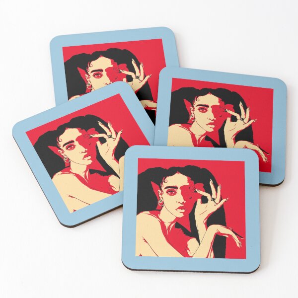 Item preview, FKA TWIGS red duo painting   designed and sold by EggnieVogueS.